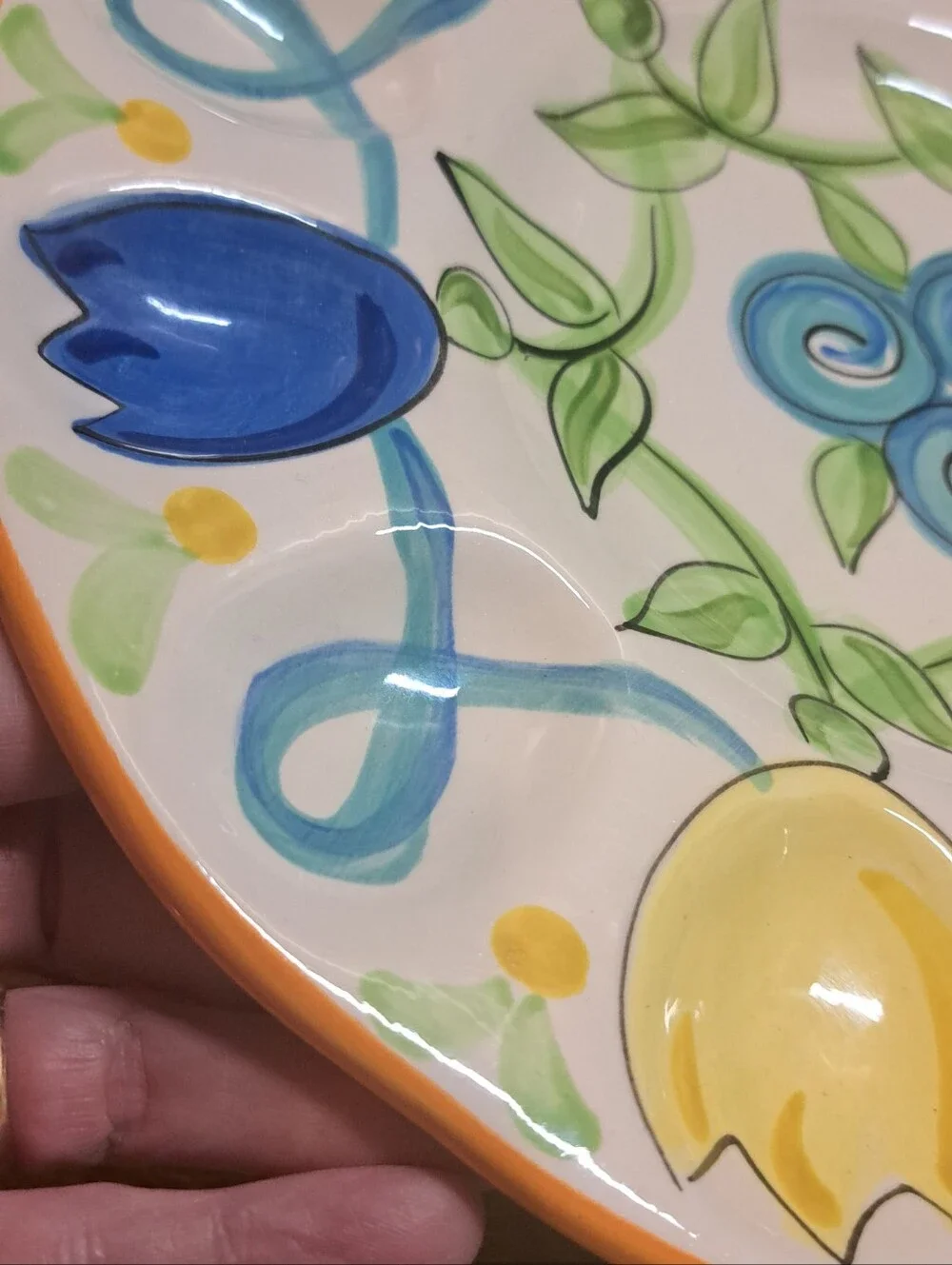 Vicki Carroll Pottery  Deviled Egg Serving Plate 10.5